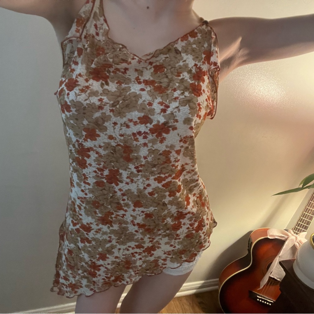 Floral Sleeveless Top